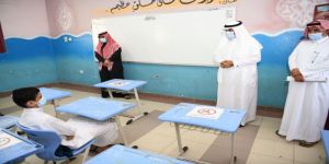 مدير تعليم مكة يشهد انطلاقة اليوم الدراسي الاول في محافظة الجموم