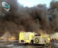 حريق في المنطقة الصناعية في جنوب جدة ياتي على 5 مستودعات