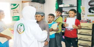 السعودية تقدم خدماتها الصيفية الرمضانية لأطفال سوريا بمخيم الزعتري