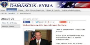 واشنطن تعين مايكل راتناي مبعوثاً جديداً إلى سوريا