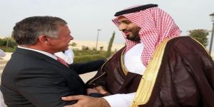 جلالة الملك عبد الله الثاني يلتقي ولي ولي العهد سمو الأمير محمد بن سلمان بن عبدالعزيز
