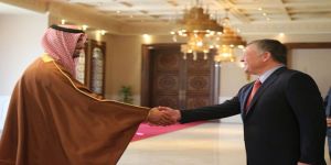 الملك عبدالله الثاني يتسلم أوراق اعتماد سفير قطر لدى الأردن السيد بندر بن محمد العطية