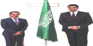 رئيس الشؤون الاعلامية بالسفارة السعودية يستقبل الزميل حازم رحاحلة مقدم برنامج "الأردن هذا المساء" في التلفزيون الأردني