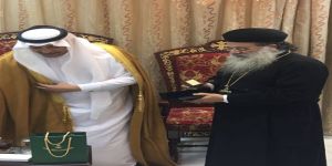 سفير المملكة يزور الكنيسة القبطية في عمّان ويعزي البابا أنطونيوس بضحايا الاعتداءات الارهابية في كنائس مصر