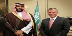 سمو الأمير محمد بن سلمان يتلقى مكالمة هاتفية من الملك عبدالله الثاني لتهنئته بولاية العهد