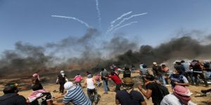غزة.. شهيد و500 مصاب بنيران وقنابل جيش الاحتلال