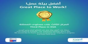 جمعية المودة الثالث على مستوى السعودية في تصنيف المنظمة العالمية لأفضل بيئة عمل
