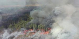 تشيرنوبل النووية محاصرة بحرائق غابات منذ ايام