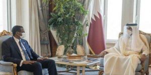 أمير قطر يلتقى النائب الأول لرئيس مجلس السيادة السودانى الانتقالي