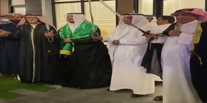 الأشراف والمجارشة يزفون ابنهم عبدالعزيز للقفص الذهبي